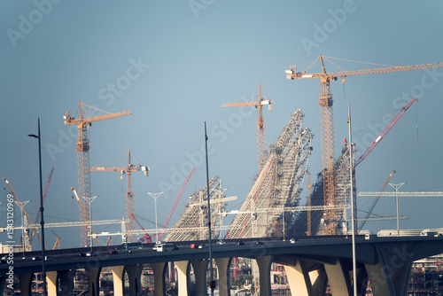 Abu Dhabi, Arab Emirates. The grandiose construction of the century