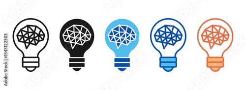 Technology Icon Set Multiple Style Collection