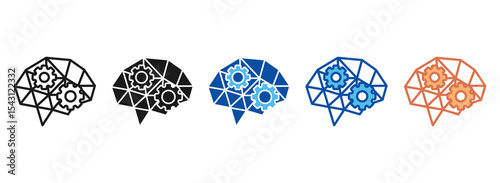 Deep Icon Set Multiple Style Collection