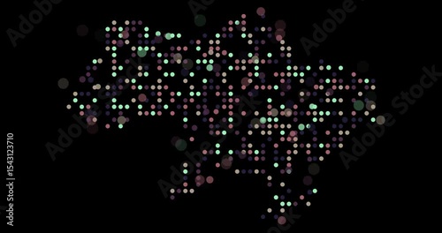 Ukraine Generative Art With Breathing Circles