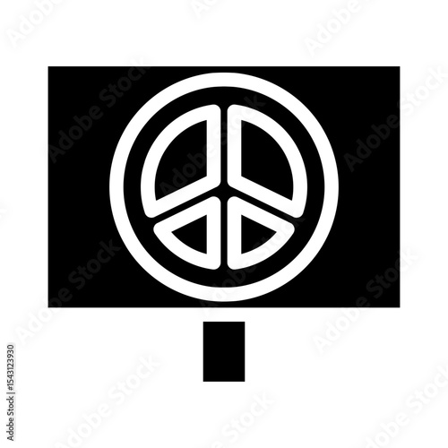 pacifism glyph icon