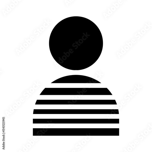 prisoner glyph icon