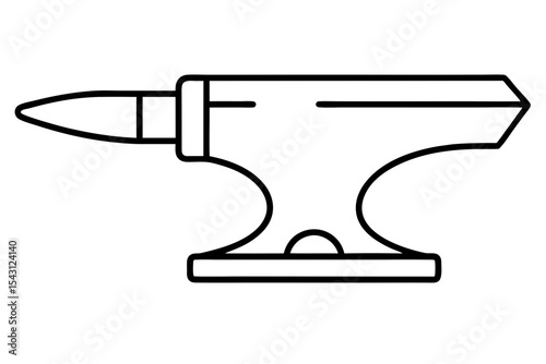 Anvil silhouette vector illustration