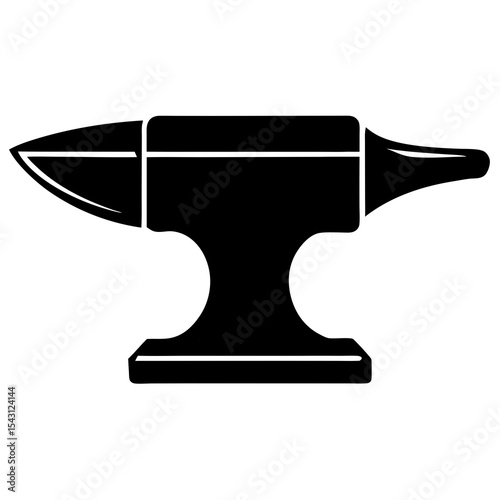 Anvil silhouette vector illustration