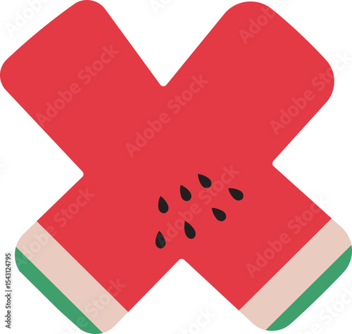 Watermelon Alphabet Letters A to Z – Fun and Juicy Cartoon Font for Summer and Kids Designs