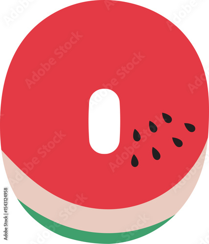 Watermelon Alphabet Letters A to Z – Fun and Juicy Cartoon Font for Summer and Kids Designs