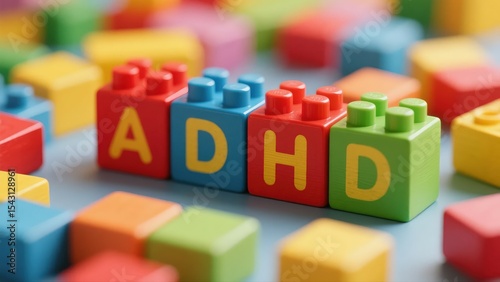 Colorful building blocks spelling out 