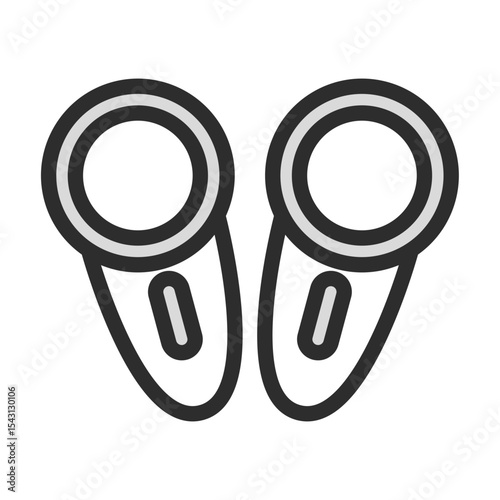 Virtual Reality Controller Vector Icon Set - Editable Line Weight - VR Controllers, Gamepad, Gaming, Metaverse, Interaction, Handheld, Device, Play, Digital icons