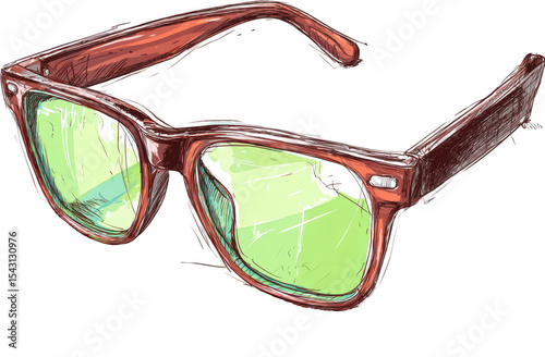 Stylish Sunglasses Illustration