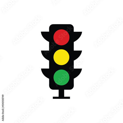  Traffic light vector art illustration