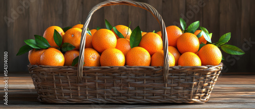 Arranging vibrant oranges indoors a high-fidelity digital art concept with natural light