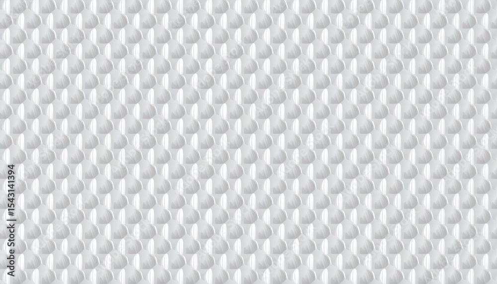 Fototapeta premium repeating 3d white dome scale pattern with soft shadow texture for modern web design, luxury packaging, branding element, or futuristic print background