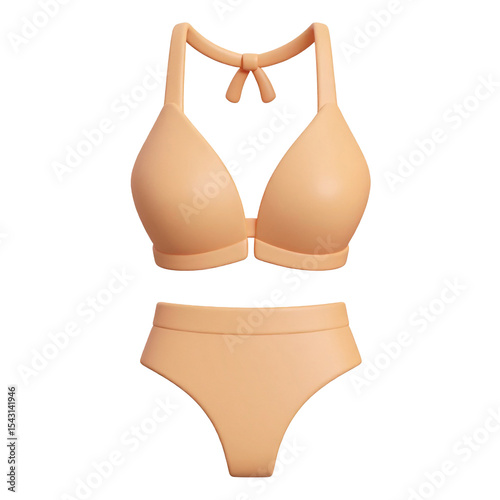 3D Cartoon Bikini Set