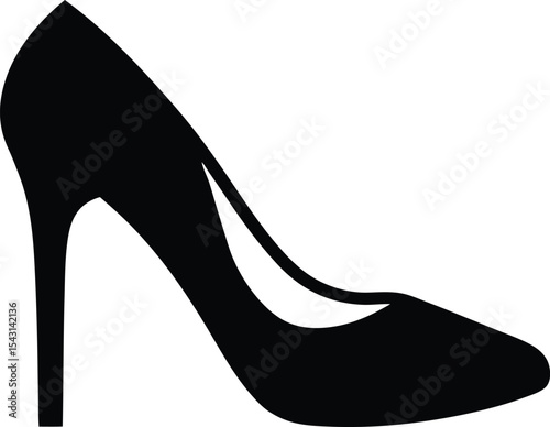  woman high heel icon,shoe high heel vector silhouette