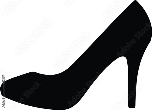  woman high heel icon,shoe high heel vector silhouette