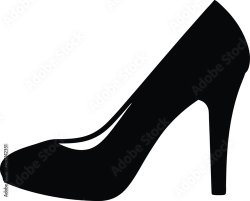  woman high heel icon,shoe high heel vector silhouette