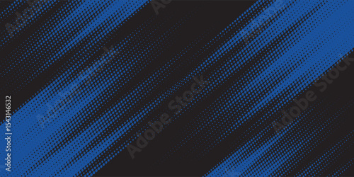 sports background, banner design in blue and black with pointed shapes and empty space. brush stroke modern grunge.vector illustration.