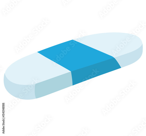 Cute cartoon hand drawn vector eraser clipart.