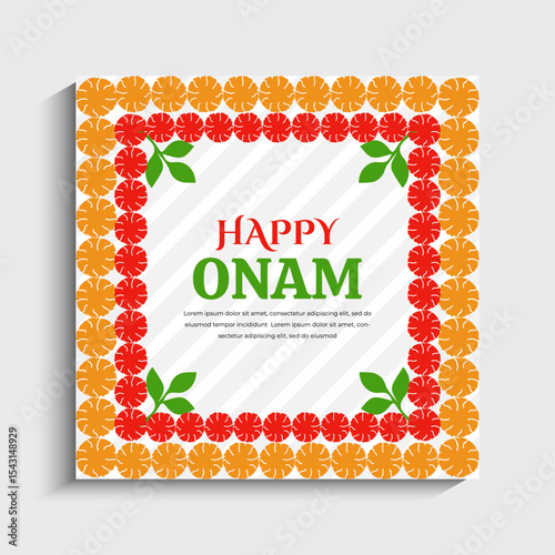 Happy Onam Festival Social Media Instagram Post Template