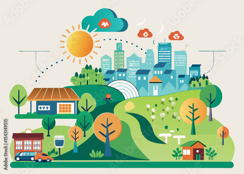 Smart City Sustainable Living and Technological Integration in Urban Environments