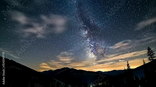 Milky Way Timelapse Over Mountains