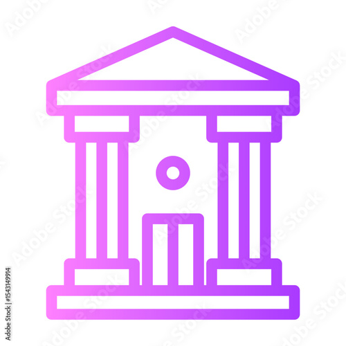 courthouse gradient icon