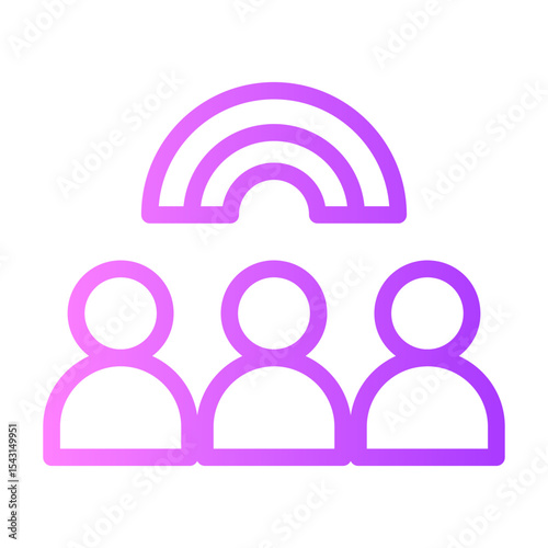 diversity gradient icon