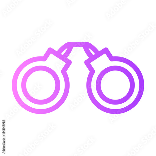 handcuffs gradient icon