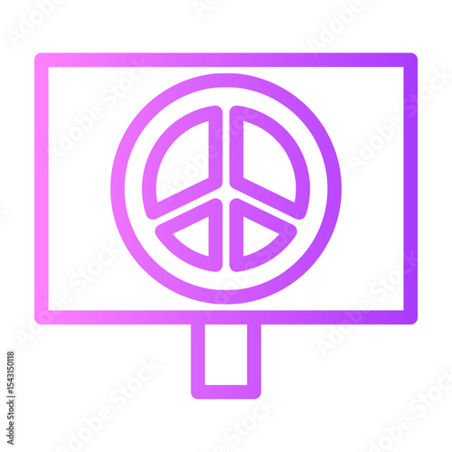pacifism gradient icon