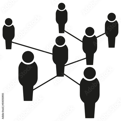 social network concept icon vector