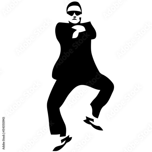viral icon vector, silhouette of a man
