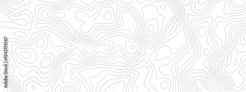 Seamless Grid Pattern Combining Topography, Technology Lines, and Discovery Areas Represented in Geometric Styles
