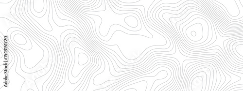 Detailed Sea Map with Geometric Lines and Topography, Featuring a Mounted Grid Pattern to Depict Area Space and Landscape Topos
