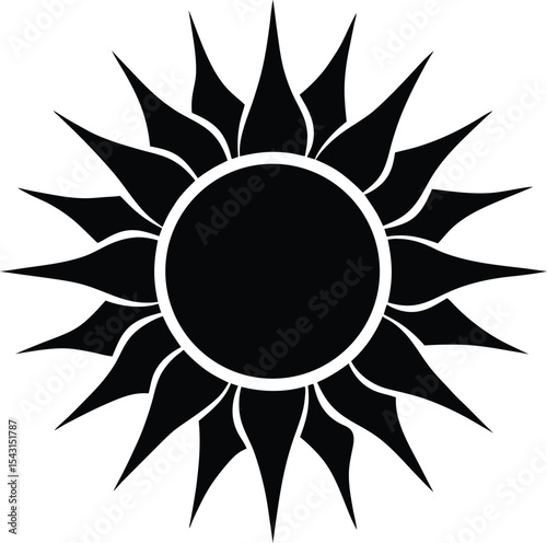 Stylized Sun Icon