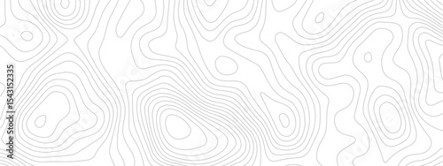 Modern Seamless Terrain Design Featuring Ocean Depths and Mountain Elevation Lines in an Abstract Geometric Mapping Style
