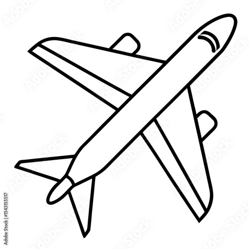 vector illustration of airplane