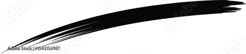 Abstract Black Brush Stroke Vector Graphic Design Element for Artistic Projects, Digital Illustrations, and Creative Backgrounds