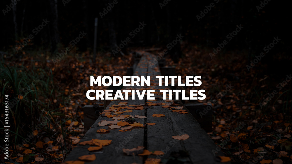 Minimal Title 6 Stock Template | Adobe Stock