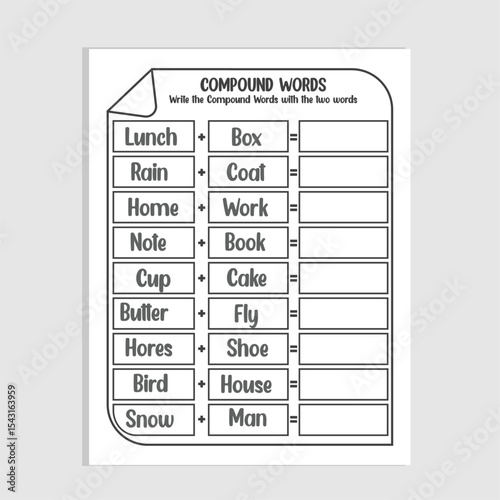 Compound Words Worksheets
