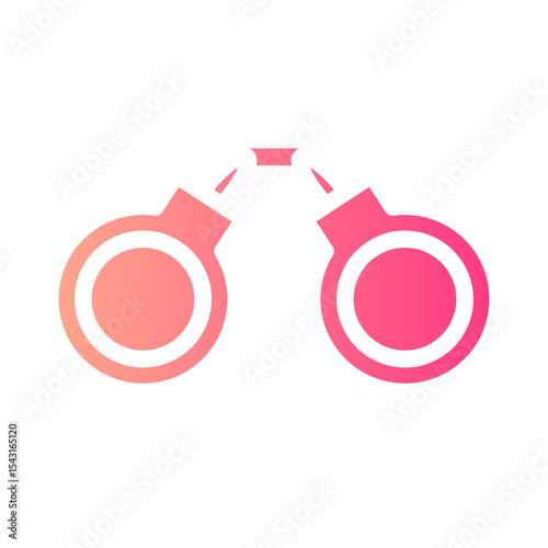 handcuffs gradient icon