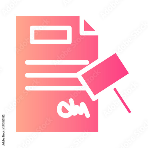 legal document gradient icon