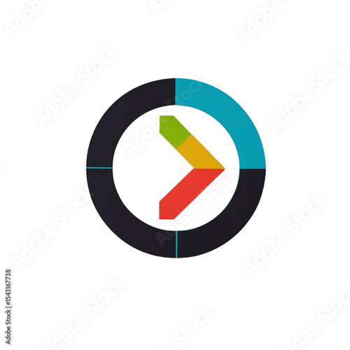 Free Download Abstract colorful arrow circle design transparent background - GFXLoad