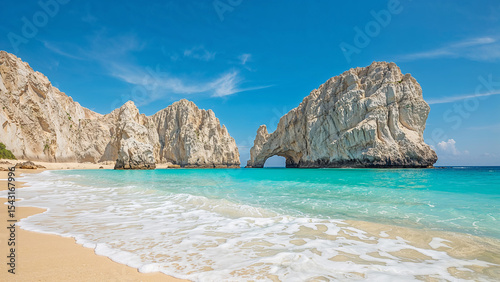 The arch of cabo san lucas beach scene