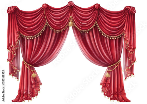 Red theater drapes
