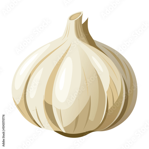 Whole and peeled garlic cloves arranged neatly on white surface