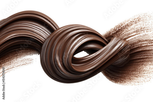 Chocolate Swirl Abstract Art