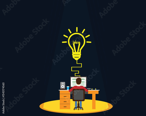 light bulb idea concept