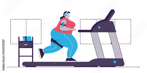 young woman doing stretching exercise