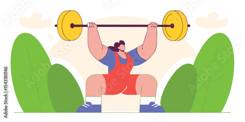 Young muscular woman athlete exercising with dumbbells, training for strength and power in the gym