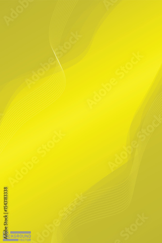 Abstract yellow background with flowing lines